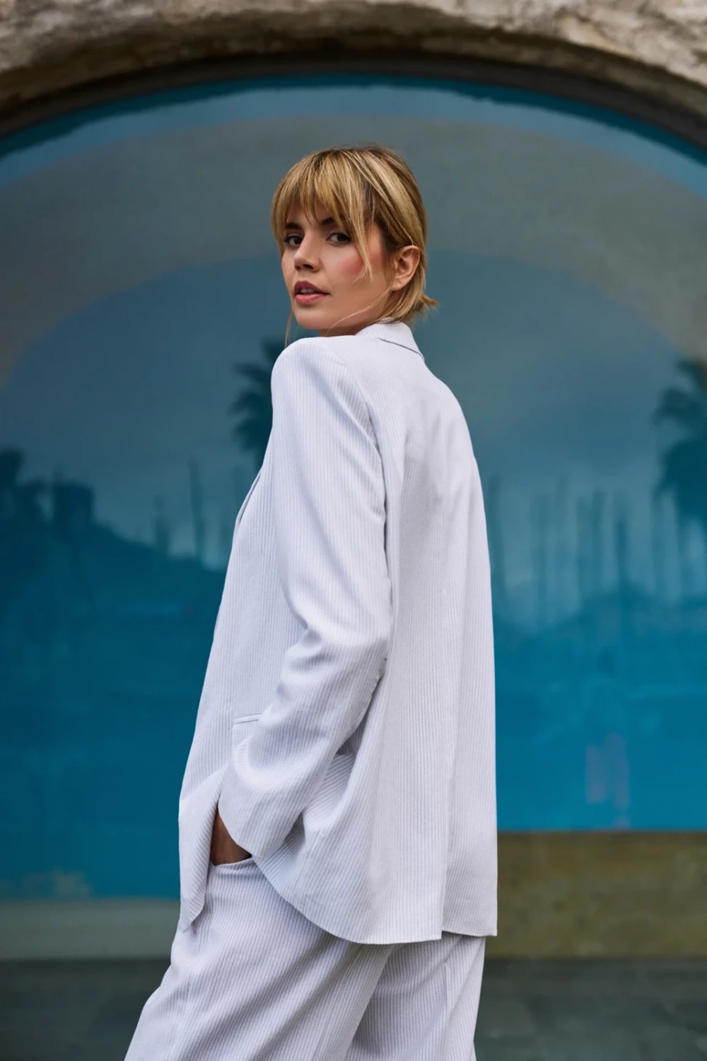 Marisse Women&#039;s Jacket L-Mr-4616 White