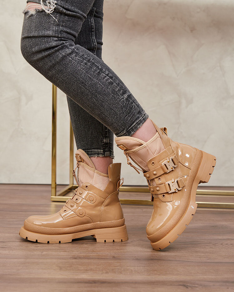 Resti Light brown women's bagger boots Hennobs