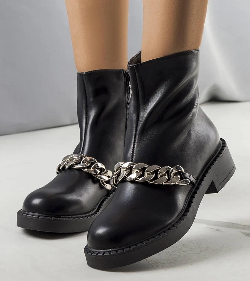 Gemre Cizme izolate Larion negru