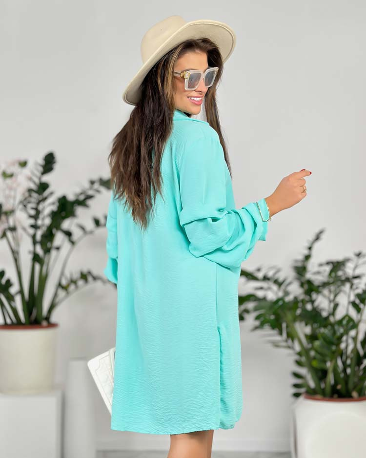 Resti Women's oversize dress with ruffle at sleeves
