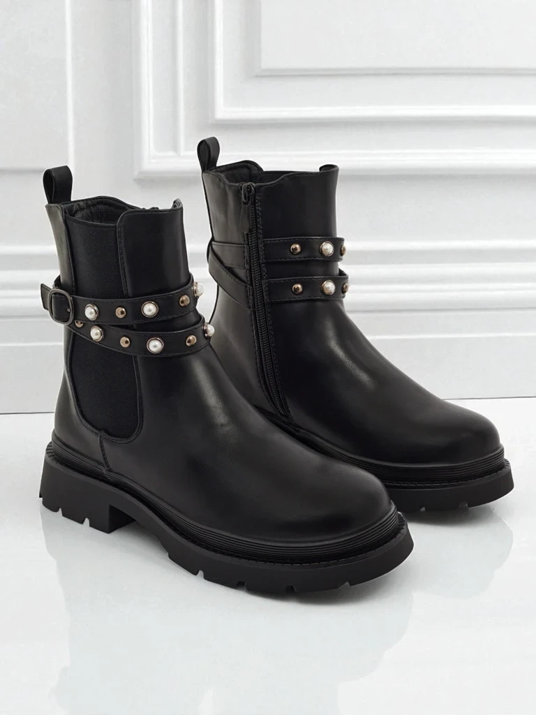 Resti Women's High Eco-Leather Ankle Boots Pearl Mist