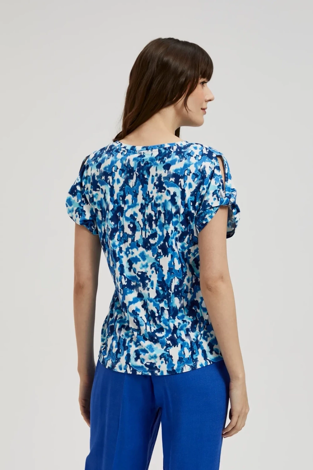 Marisse Women's Blouse L-Ts-4398 L.Navy