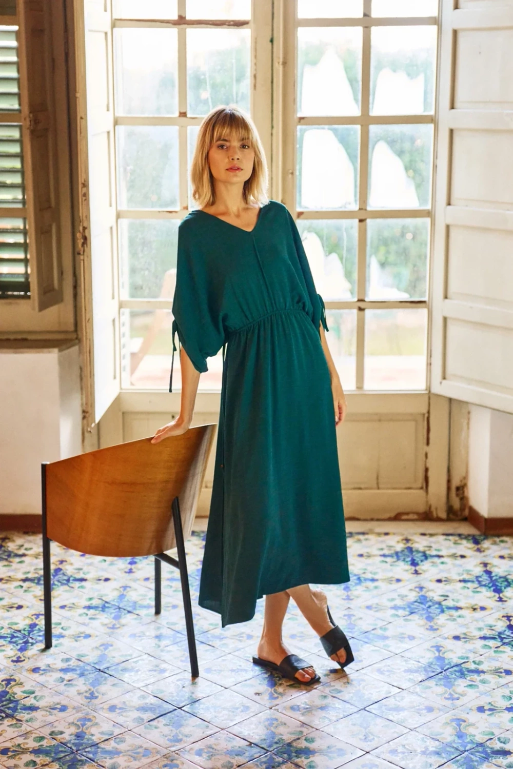 Marisse Women&#039;s Dress L-Su-4640 D.Green