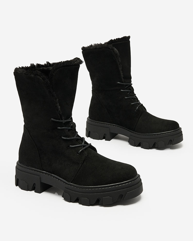 Resti Black women&#039;s lace-up boots Cavenma
