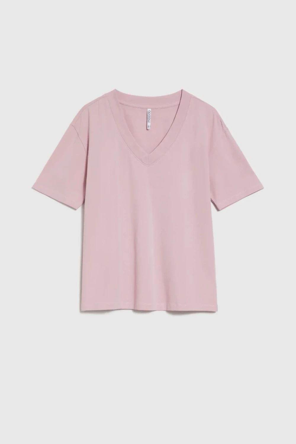Marisse Pink V-Neck T-Shirt