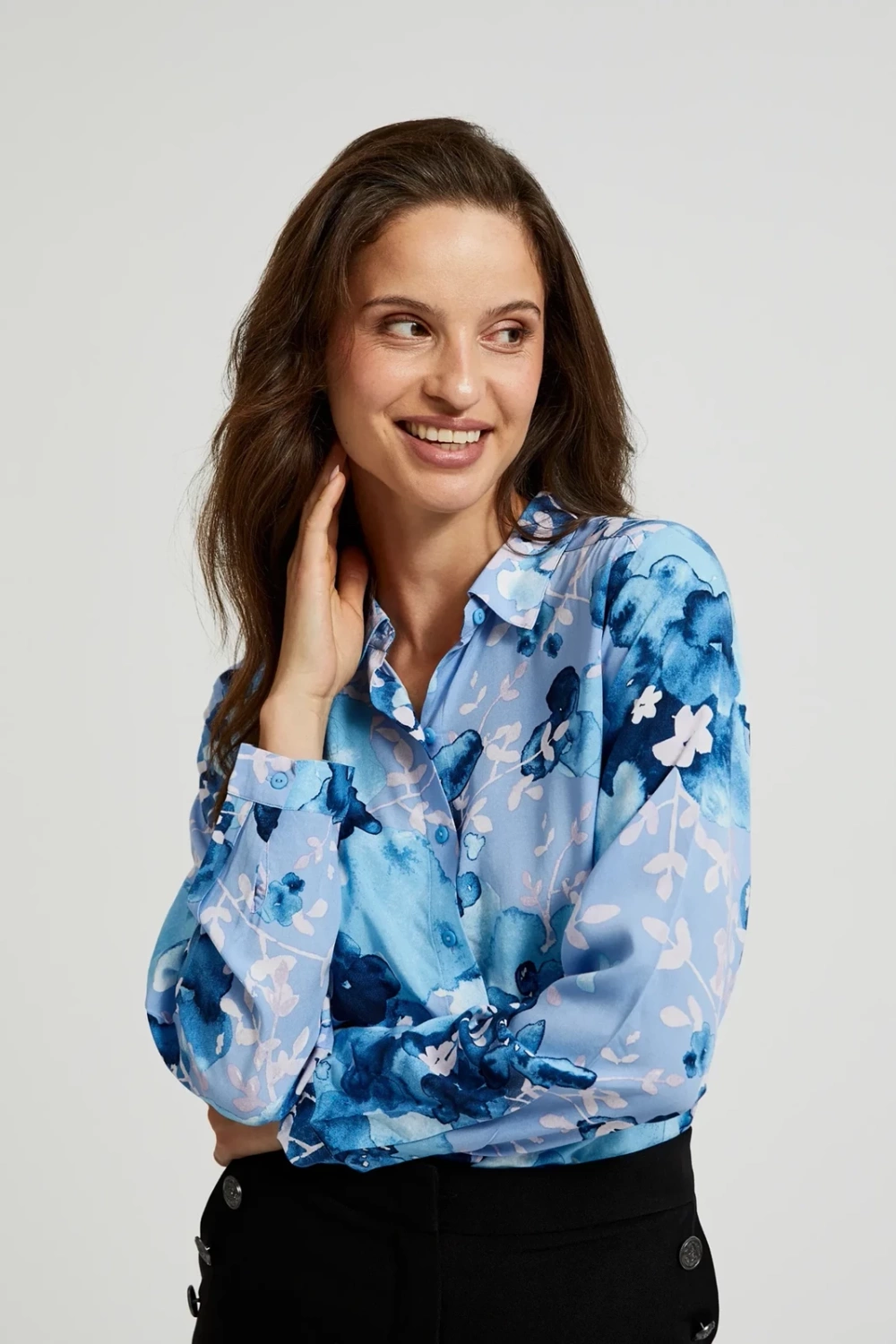 Marisse Women's Shirt Z-Ko-4539 Navy