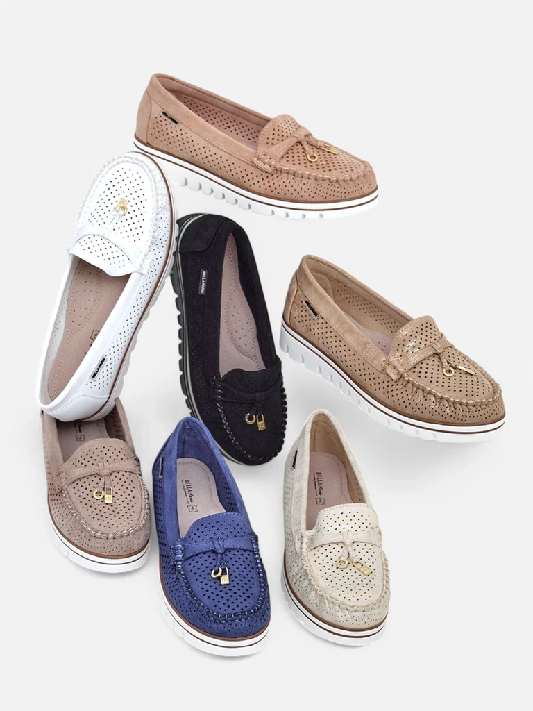 Resti Women's perforated moccasins Elissas