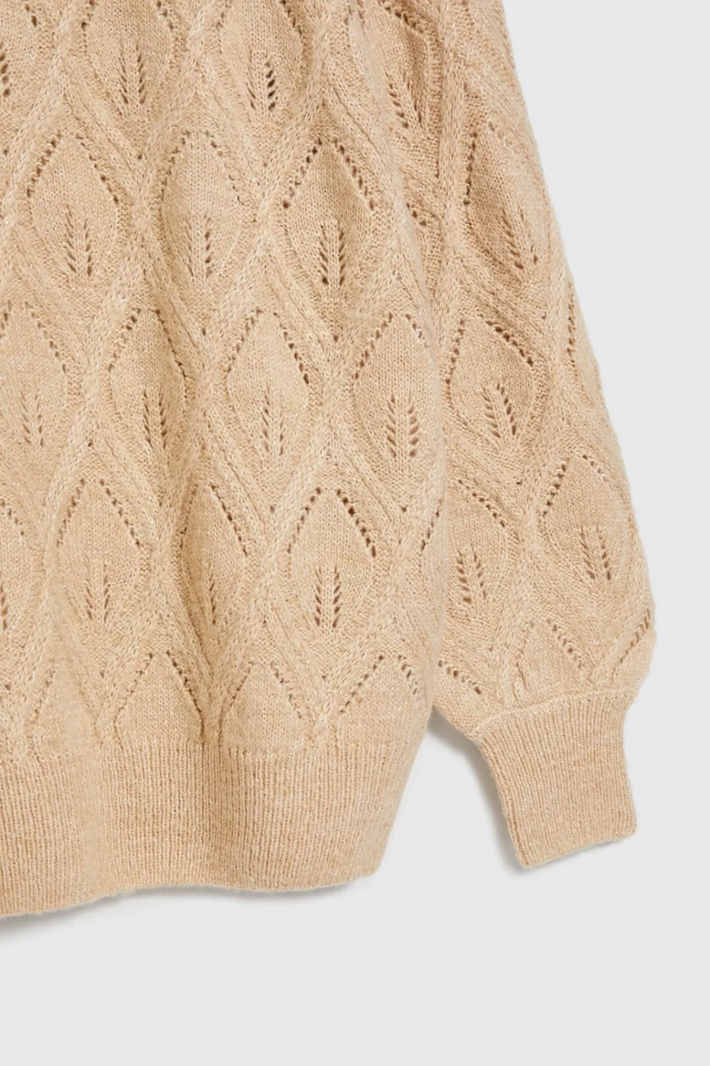 Marisse Women's Sweater Z-Sw-4503 Beige Mel