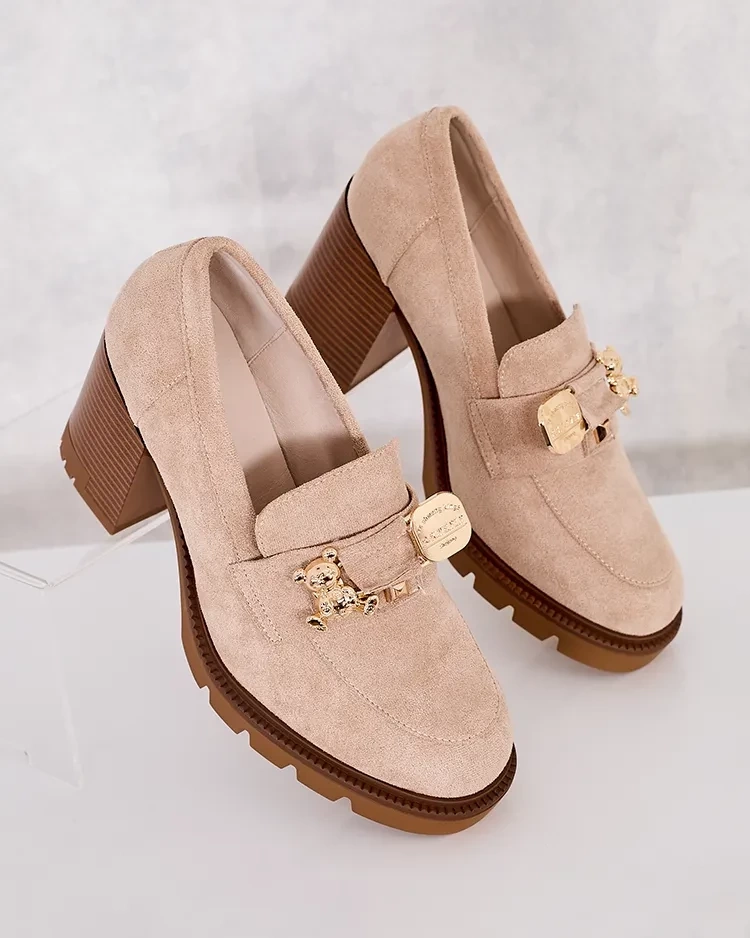 Resti Women&#039;s high stiletto moccasins Nezii