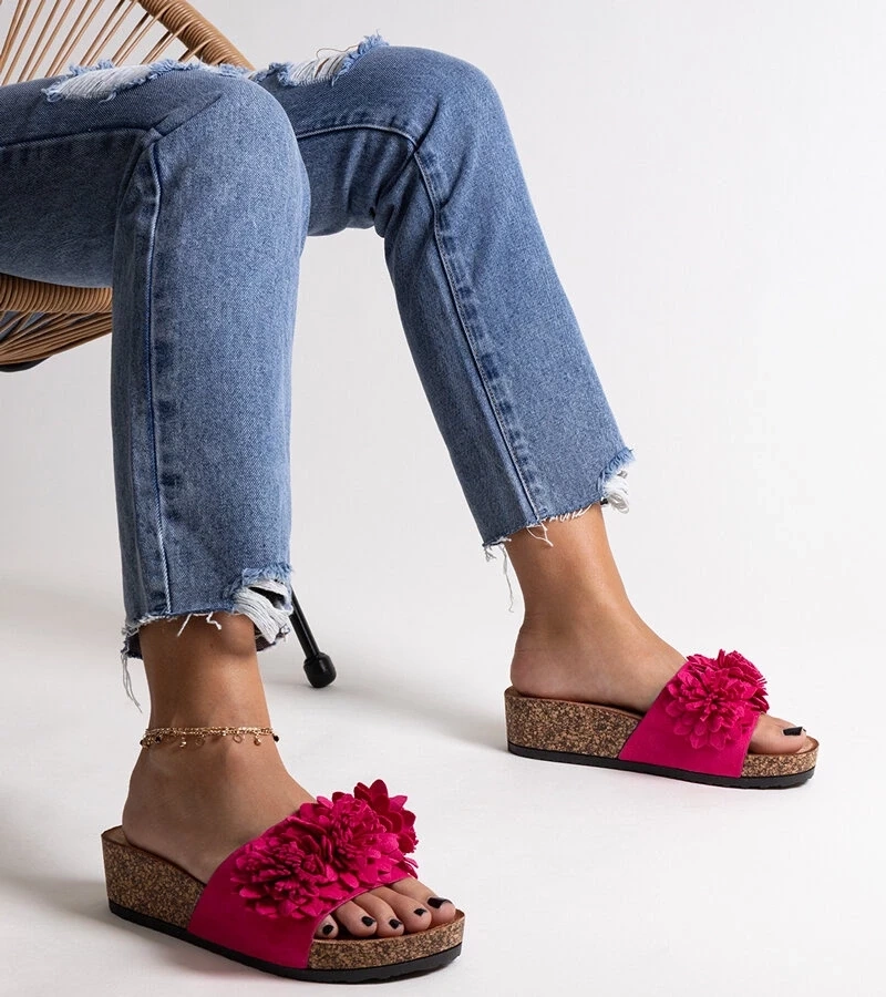 D/CEO Black slippers with fur insulated Valle