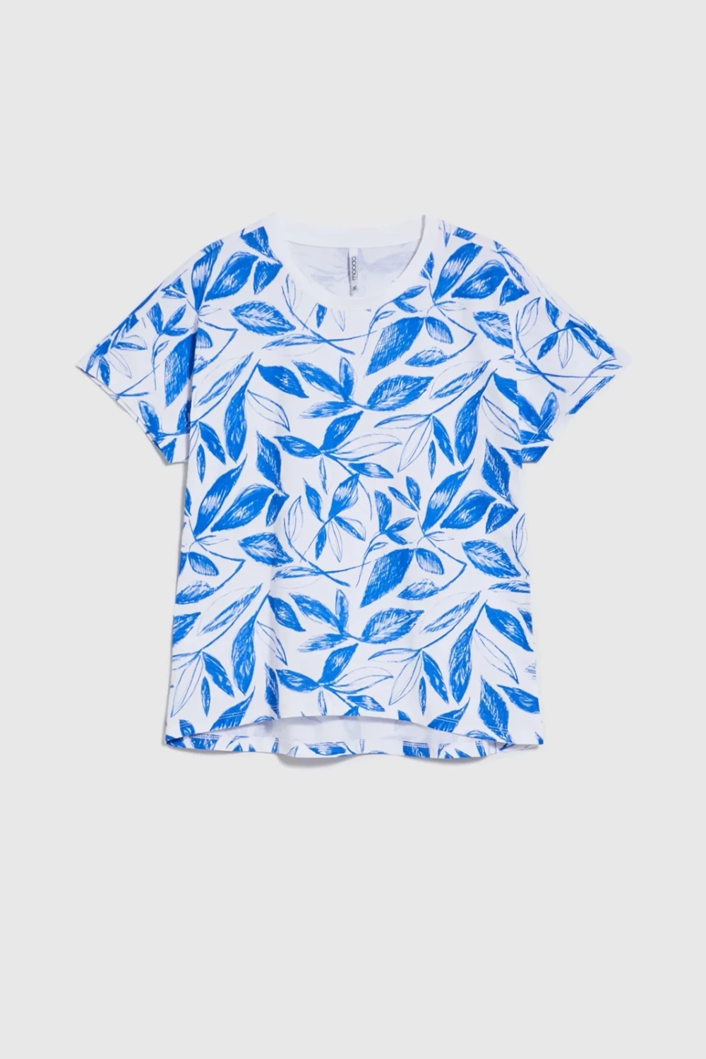 Women's T-shirt MOODO with print - light blue