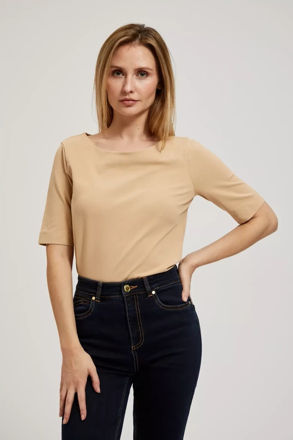Marisse Women&#039;s Blouse L-Ts-4319 Beige