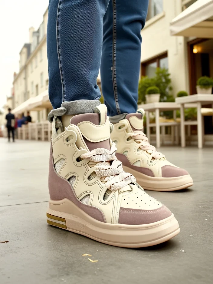Resti High sports shoes for women with a hidden wedge Oblaffi
