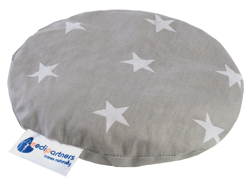 Medi Partners Children's cherry seed thermofor - White stars on gray