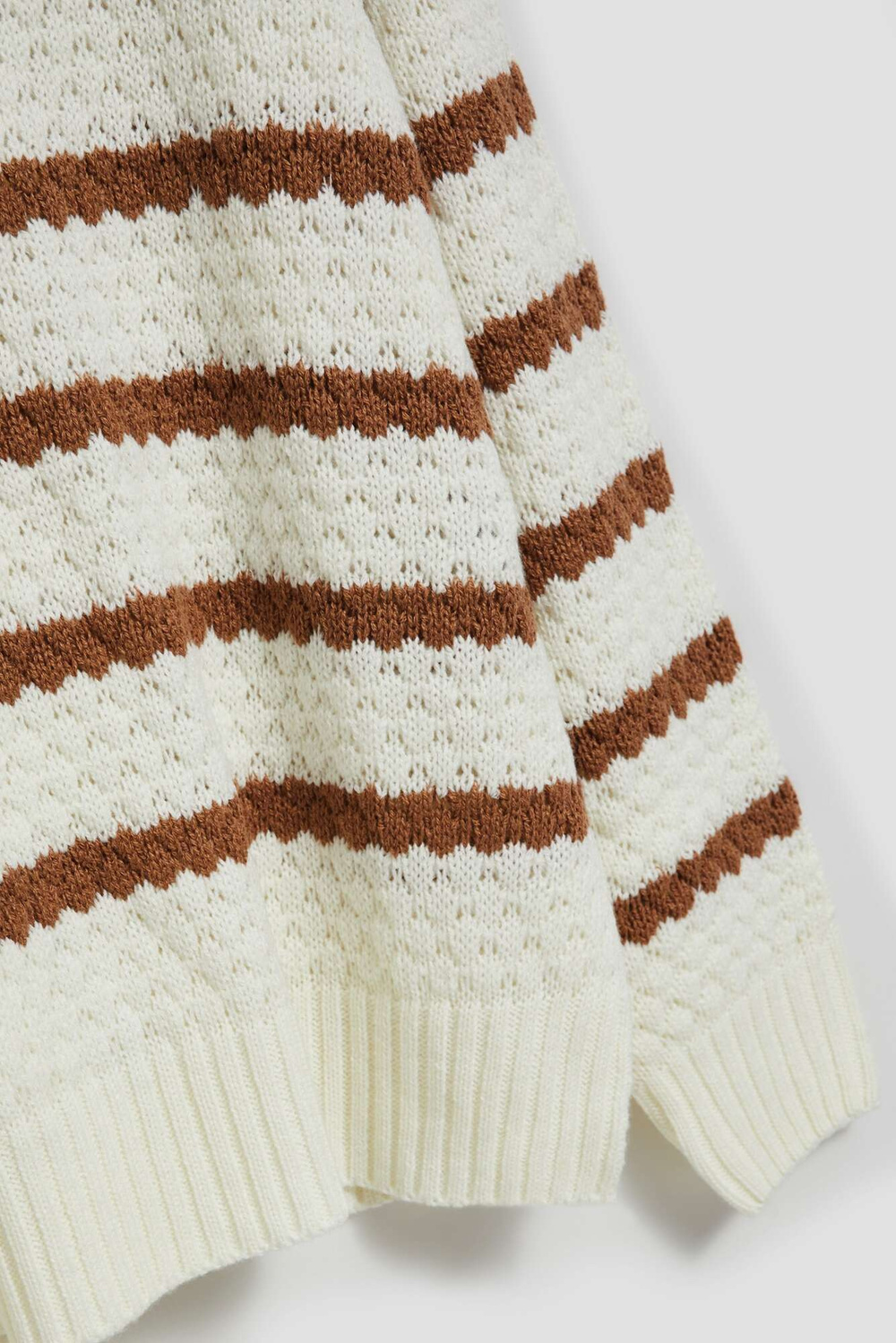 Striped turtleneck sweater