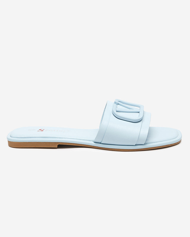 Resti Cartec blue women&#039;s eco leather slippers - Footwear