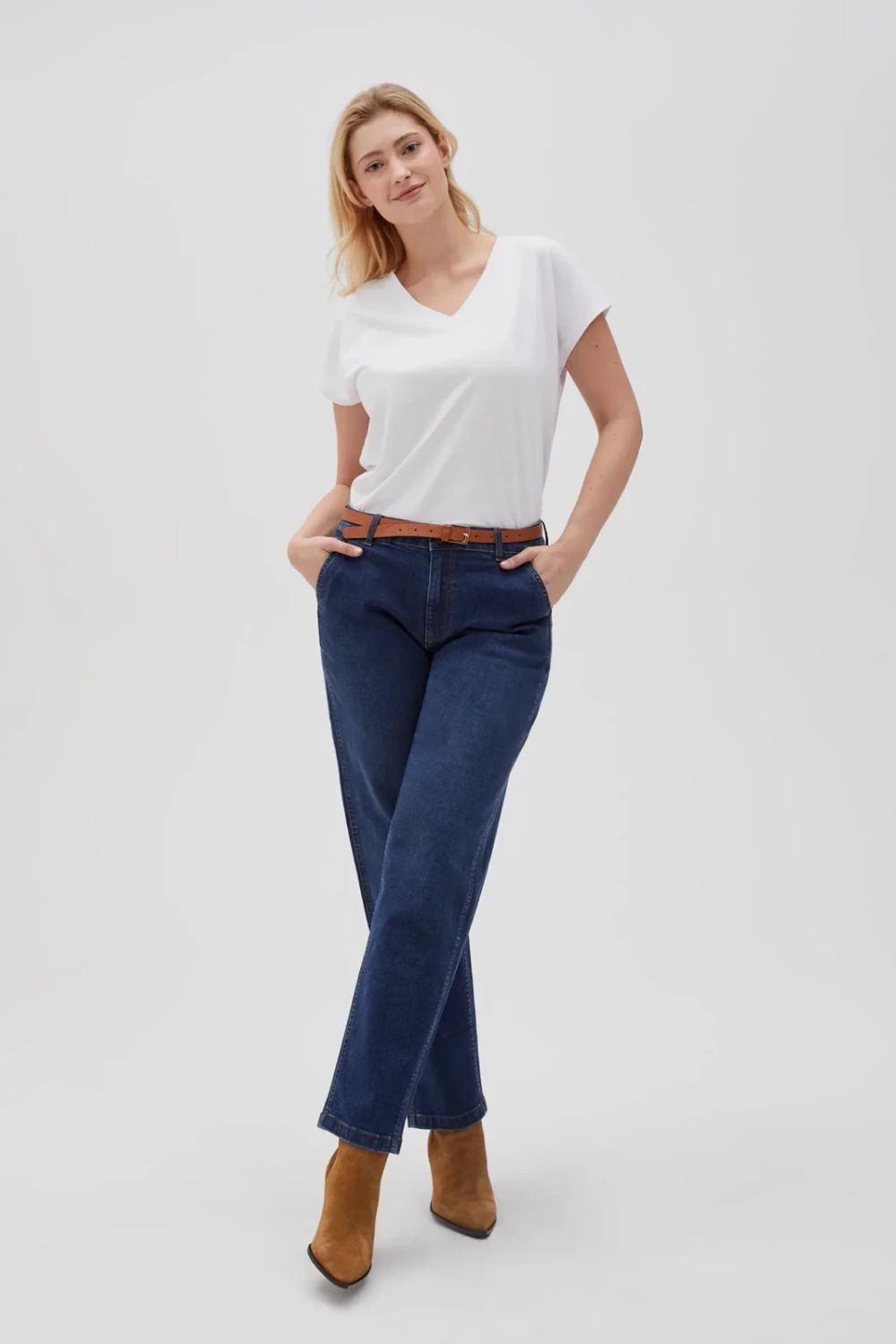 Marisse Women's T-Shirt L-Ts-4623 White