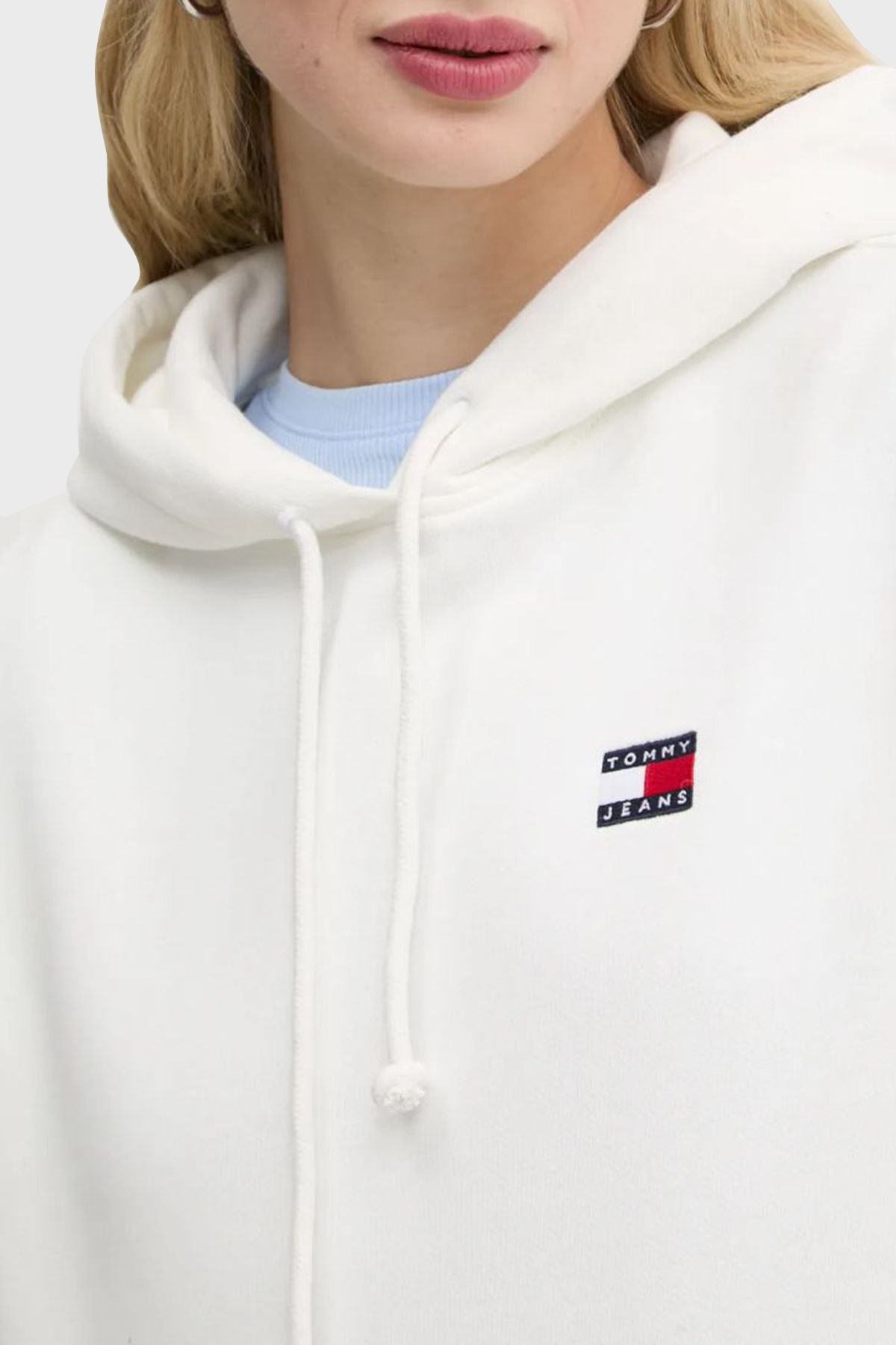 Hanorac alb Tommy Jeans