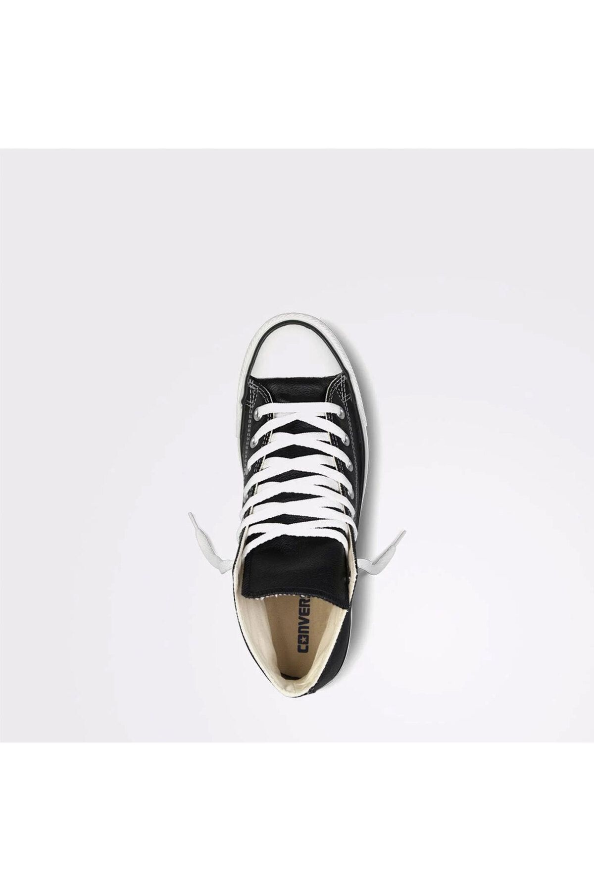 Teniși Converse negri cu talpă înaltă