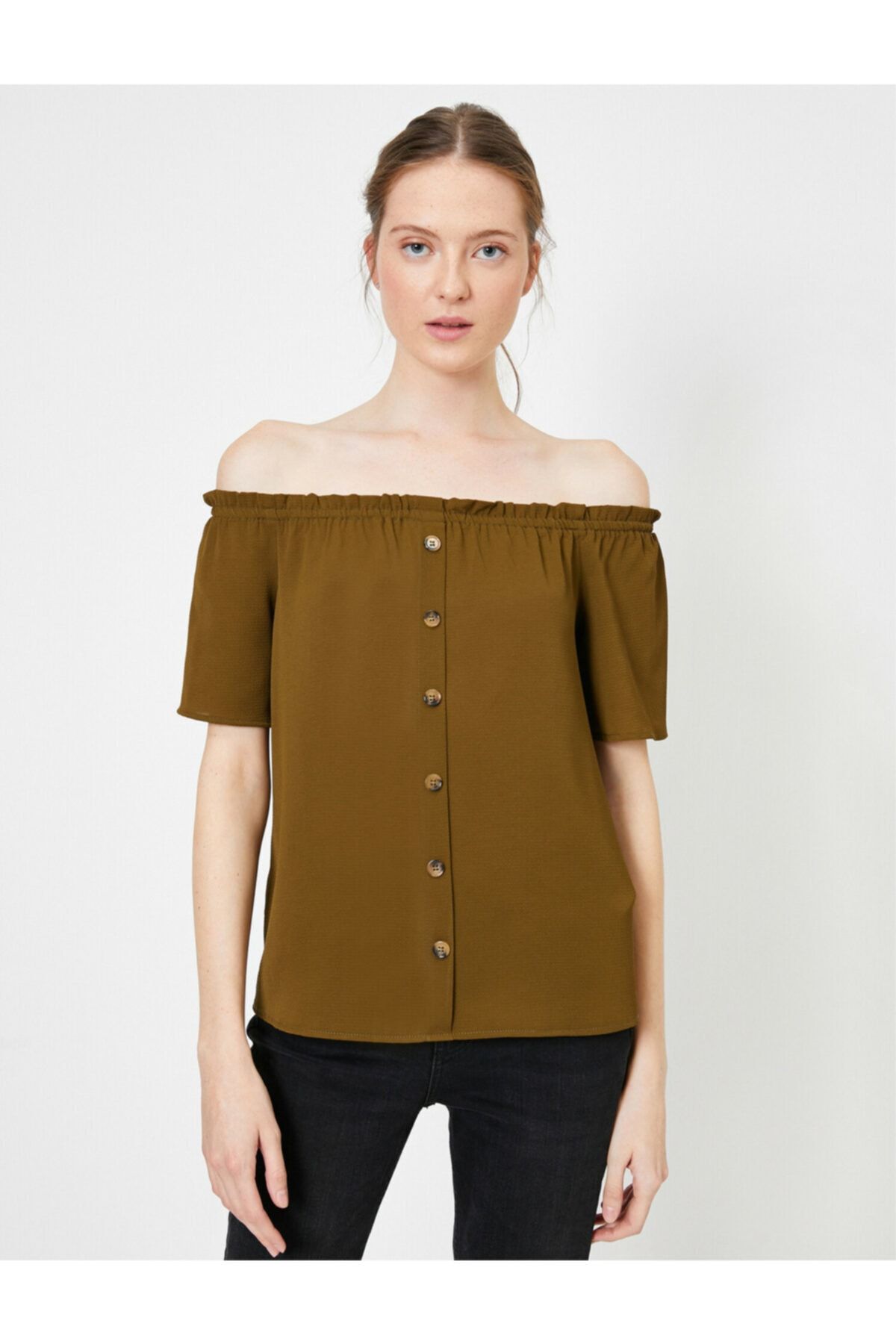 Koton femeii Off Cămașă umăr