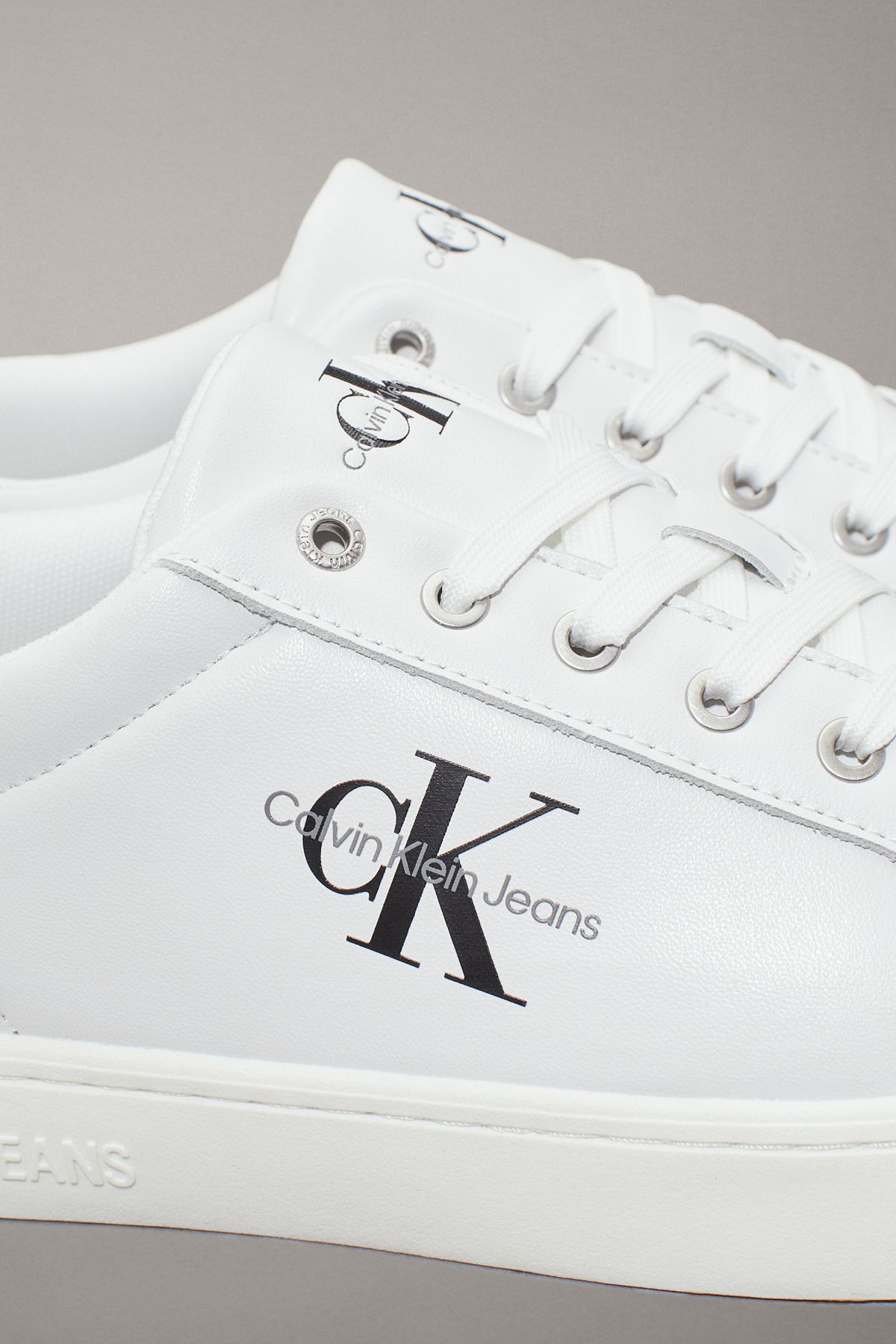 Tenisi, espadrile pentru barbati Calvin Klein Jeans - alb