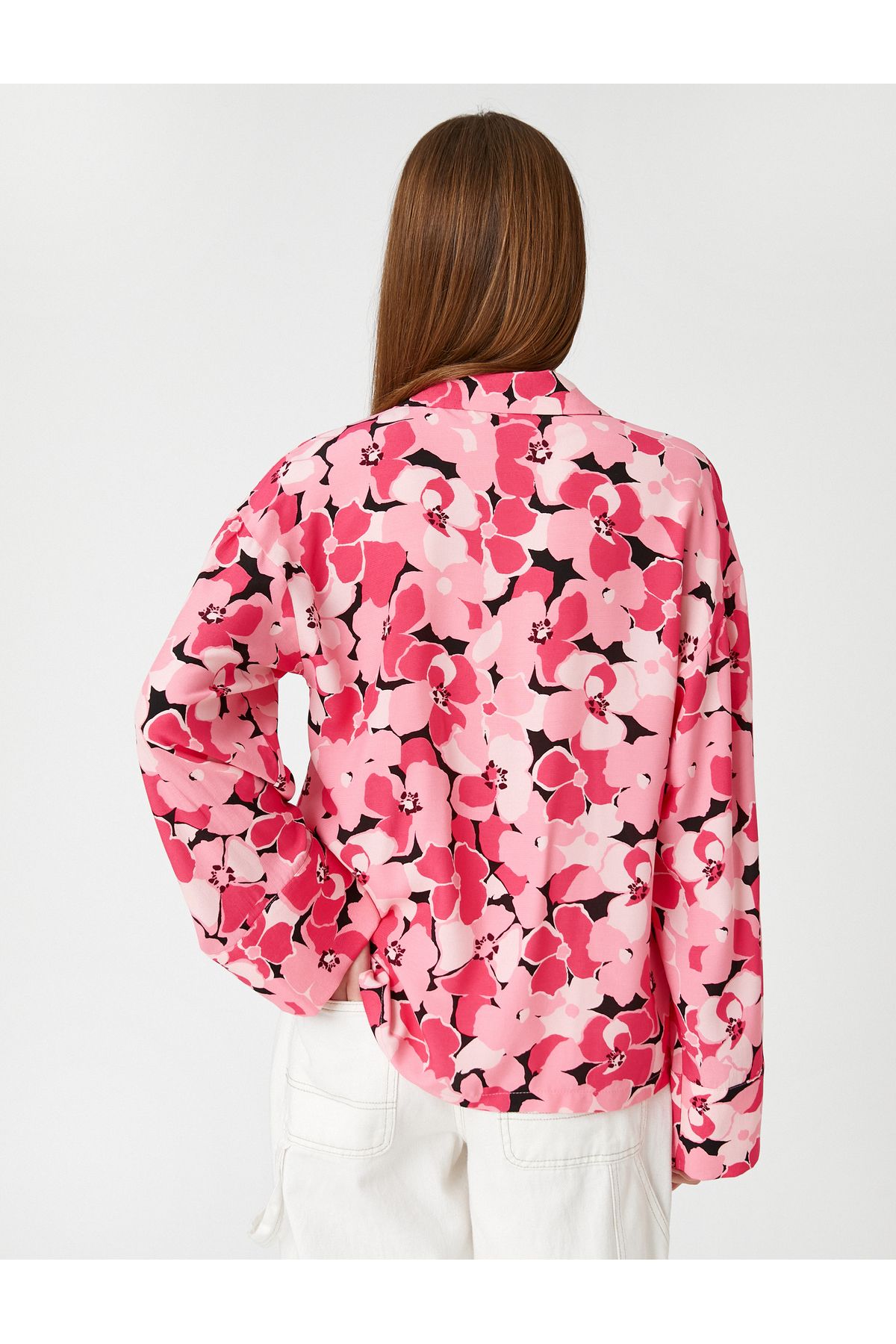 Koton Floral Shirt Relax Fit Long Sleeve