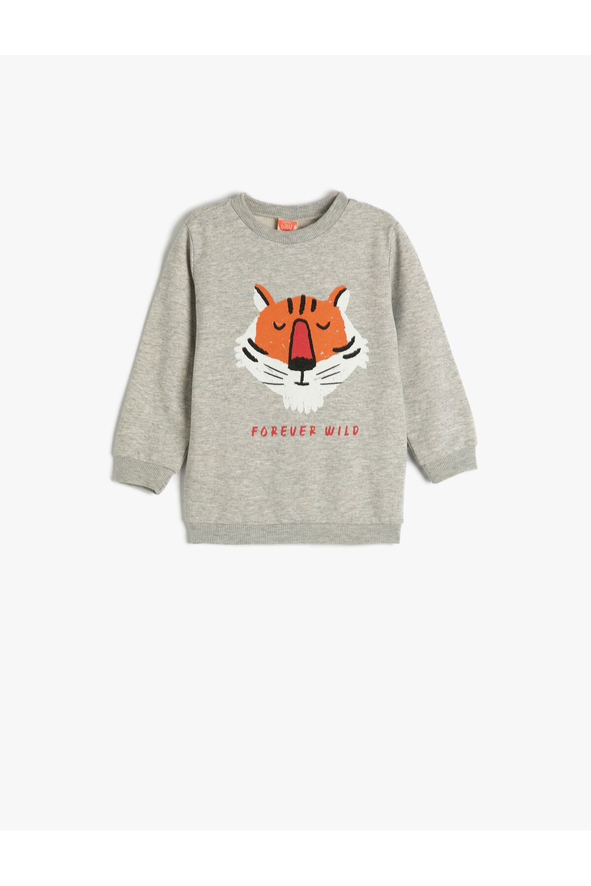 Koton Sweatshirt Lion Printed Long Sleeve Crew Neck