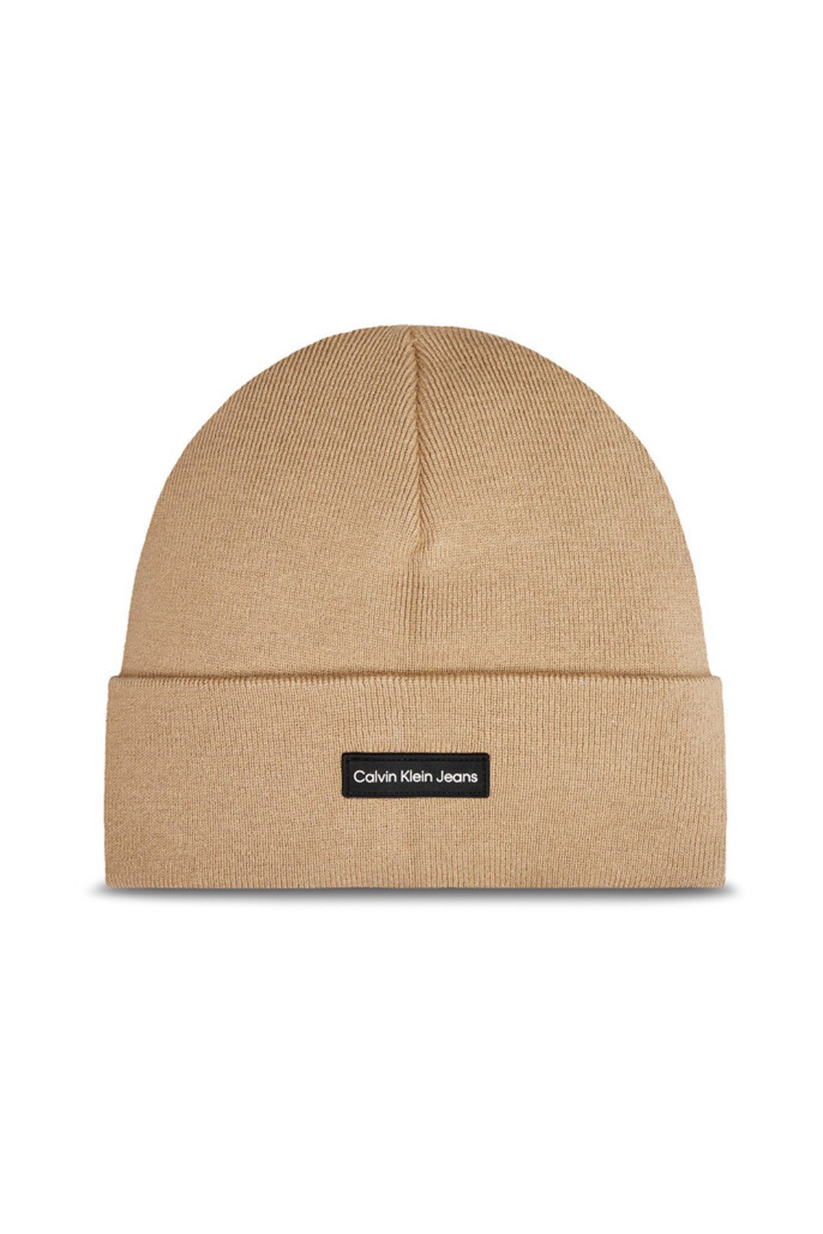 Бежова шапка Calvin Klein