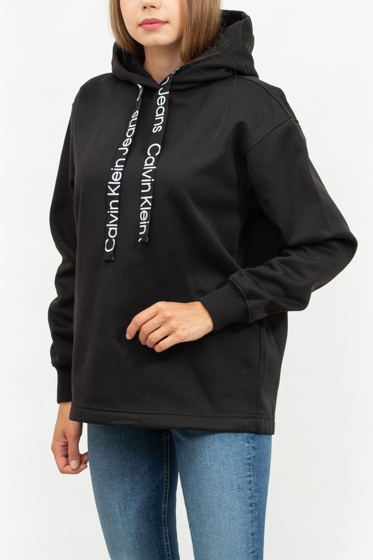 Calvin Klein Logo Drawcord Hoodie