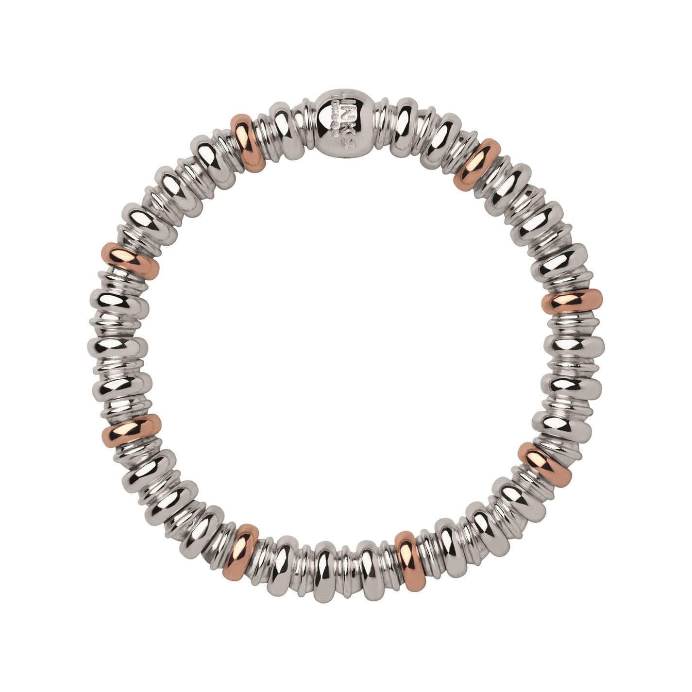 Links Of London Sweetheart Sterling Silver And 18kt Rose Gold Vermeil Bracelet