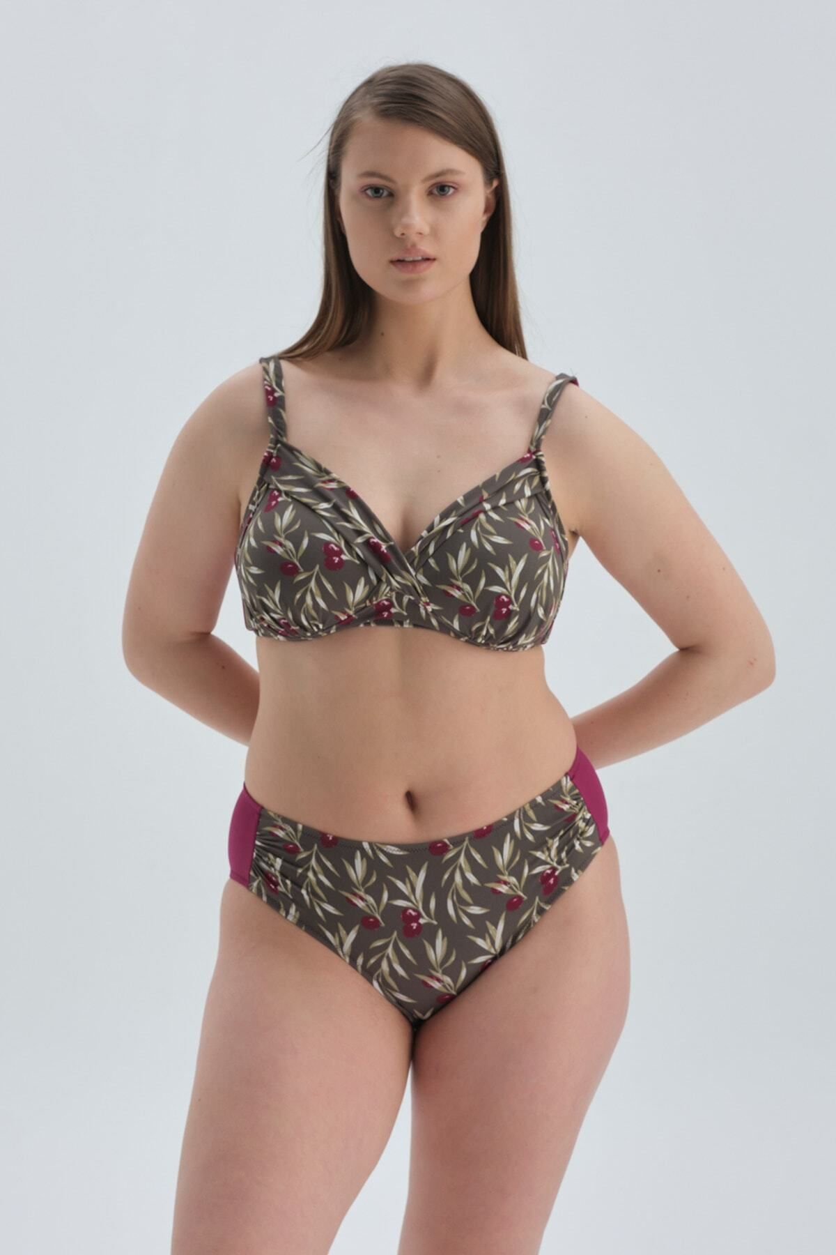 Dagi Damson Covered Compression High Waist Bikini Bottom