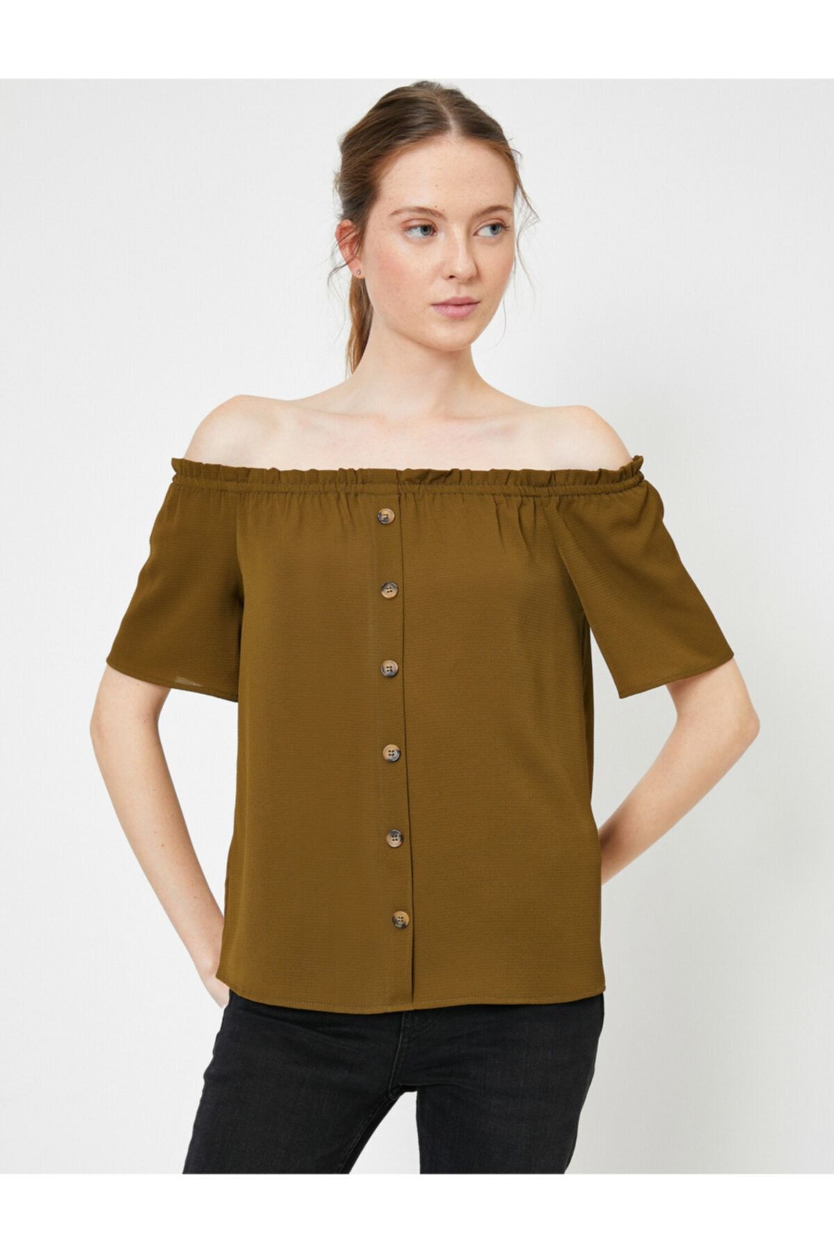 Koton femeii Off Cămașă umăr