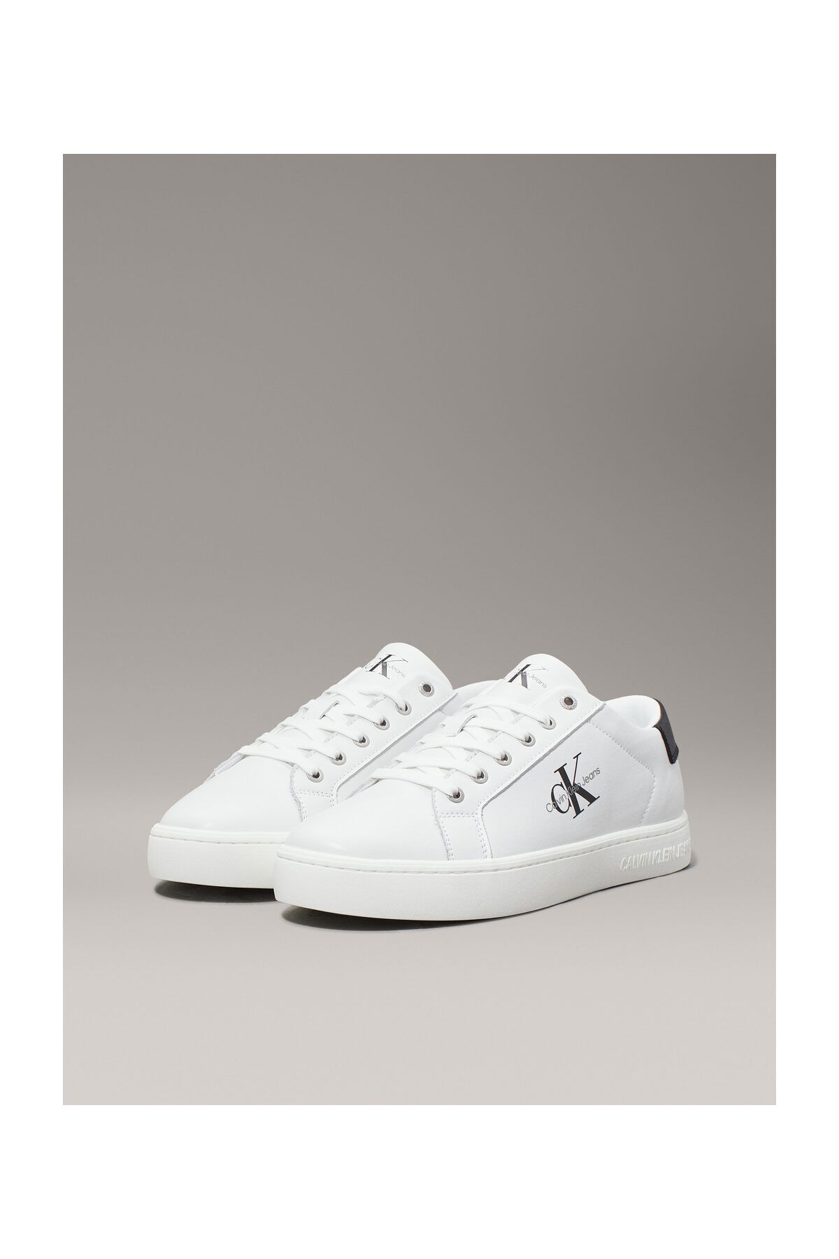 Tenisi, espadrile pentru barbati Calvin Klein Jeans - alb