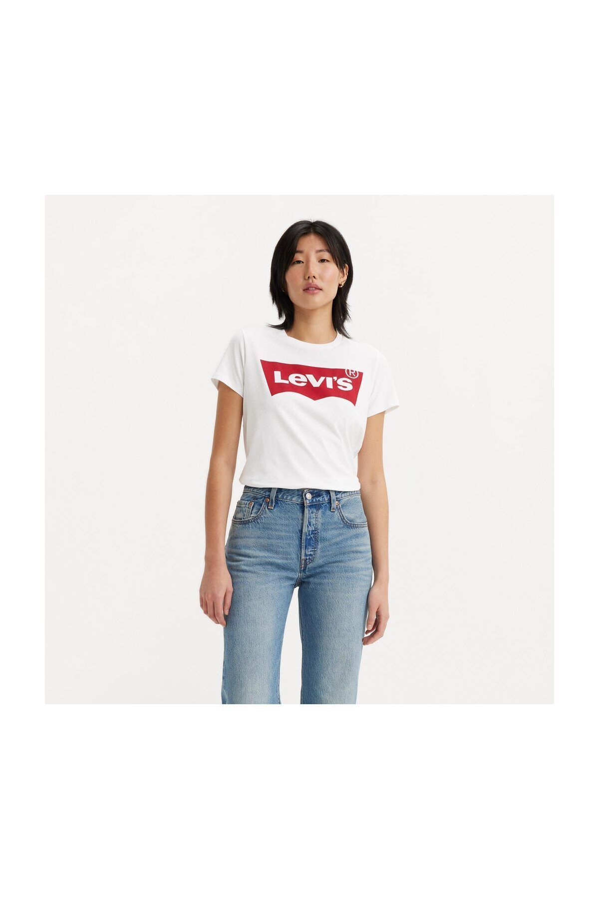 Tricou alb cu print pentru femei - Levi's®
