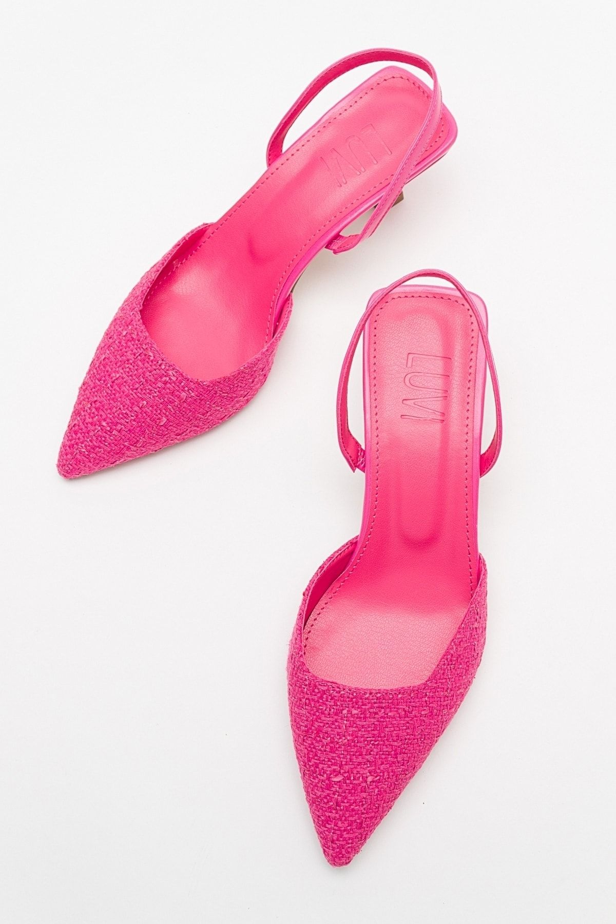 LuviShoes OVER Pink Women's Heeled Shoes