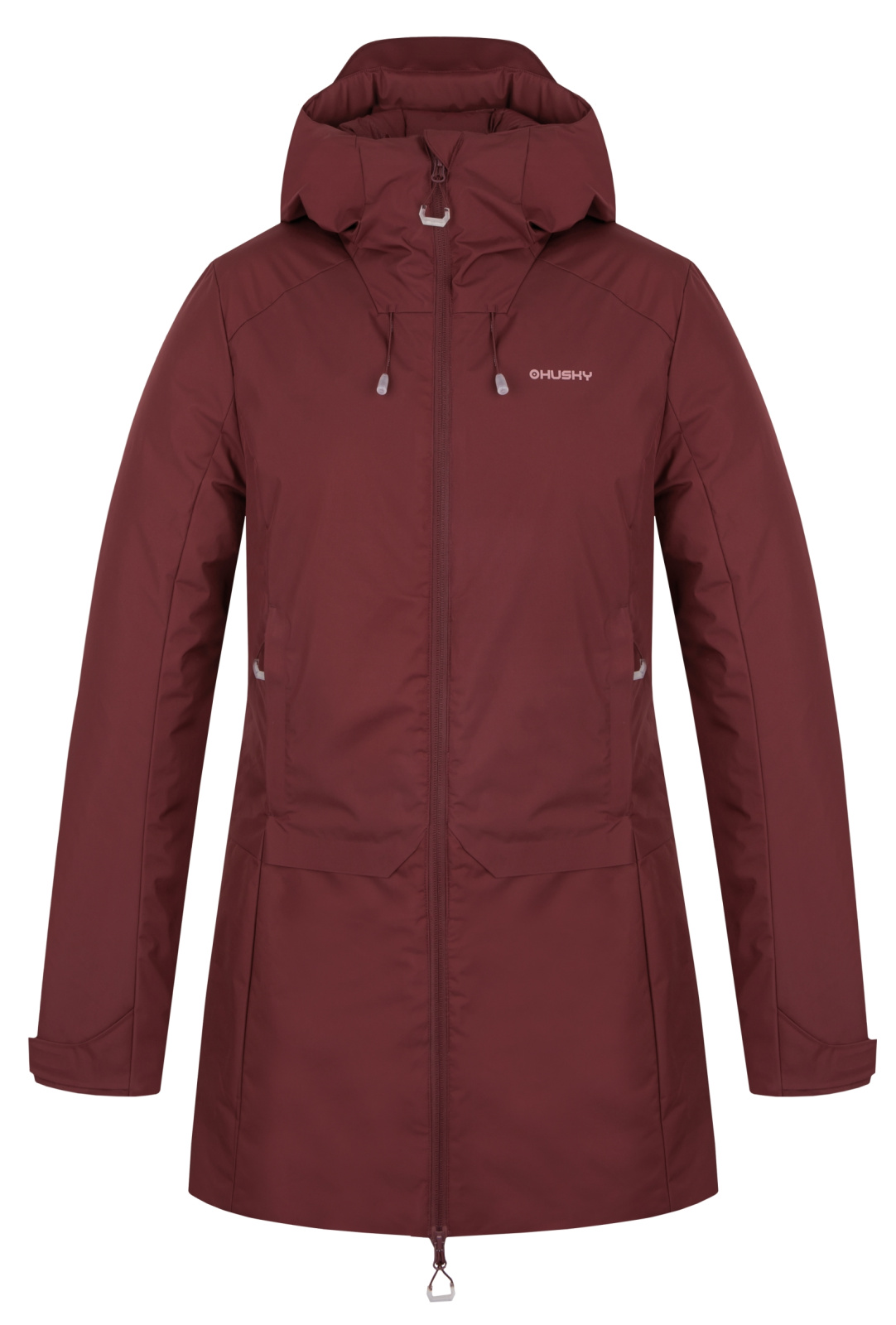 Women's Stuffed Hardshell Jacket HUSKY Naveli L Dark Burgundy