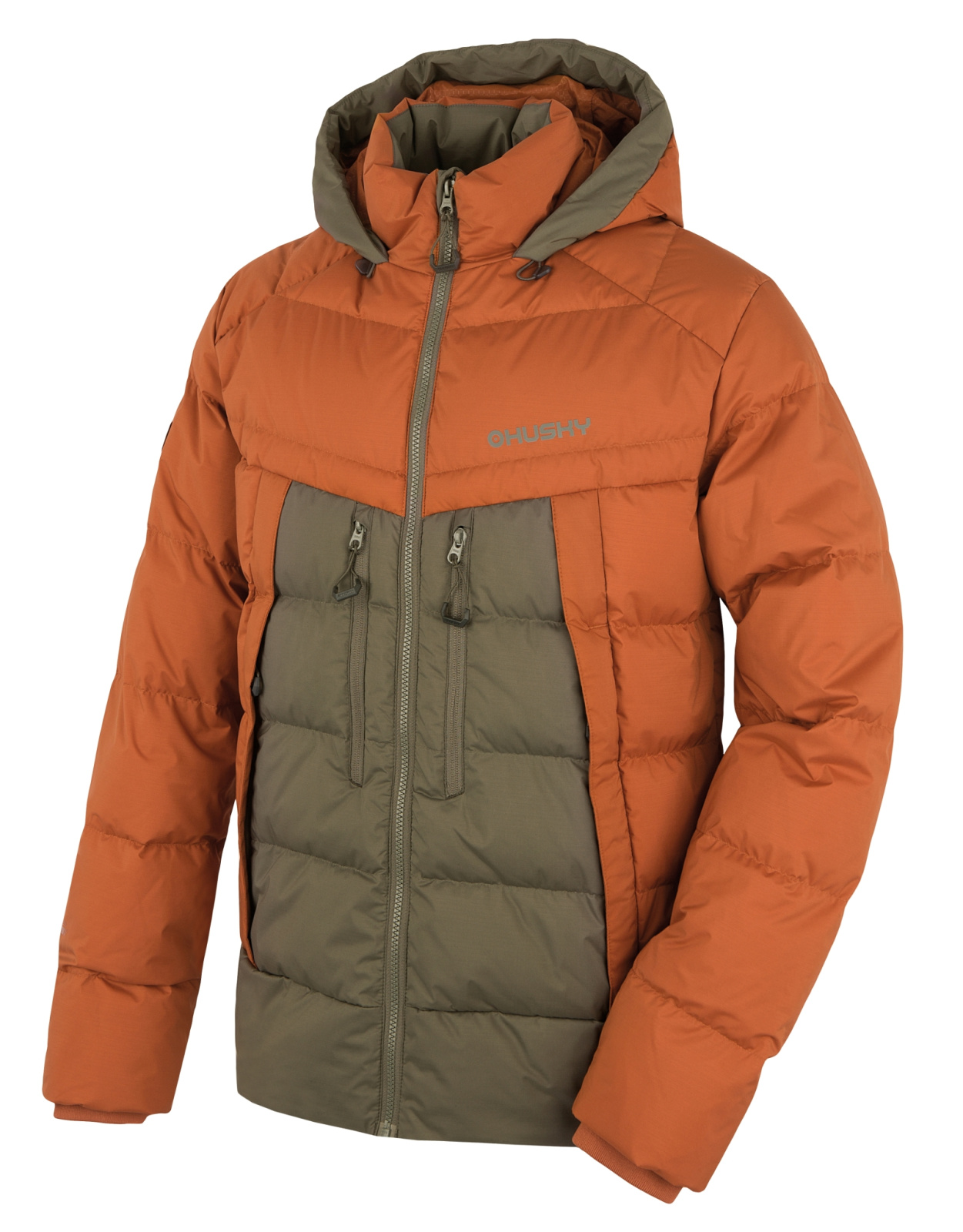 Men's Down Jacket HUSKY Durra M Brown/khaki