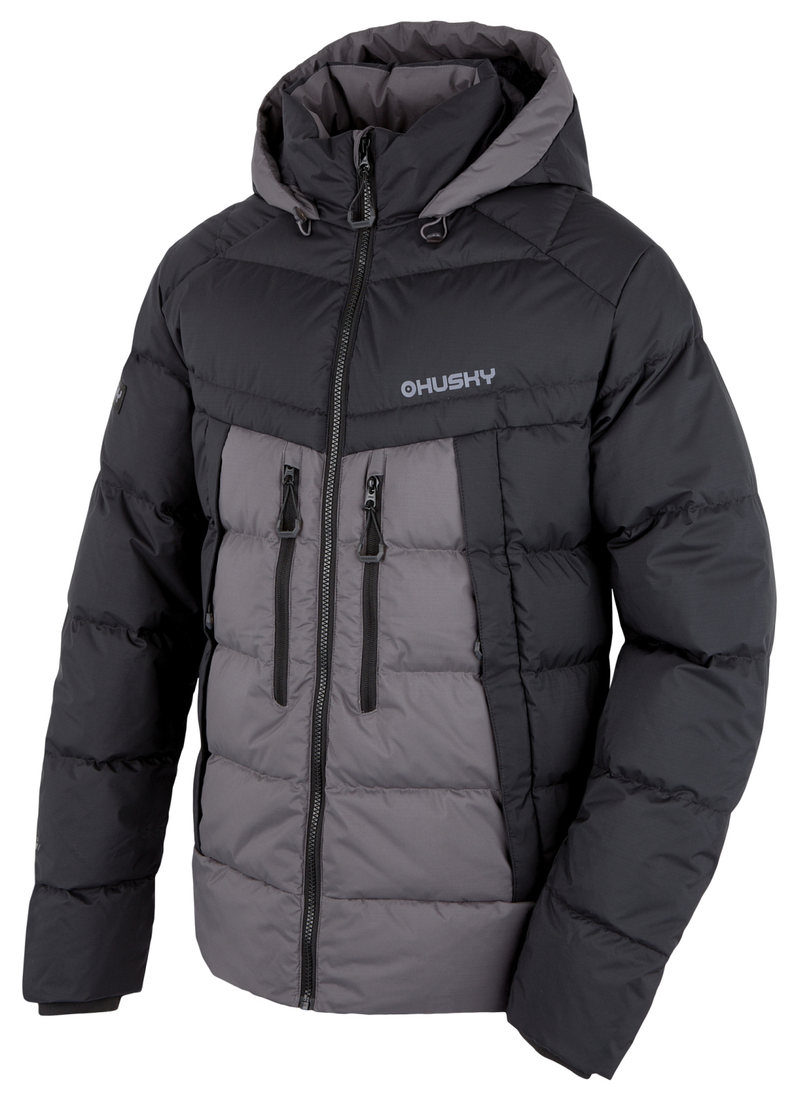 Men's Down Jacket HUSKY Durra M Black/grey