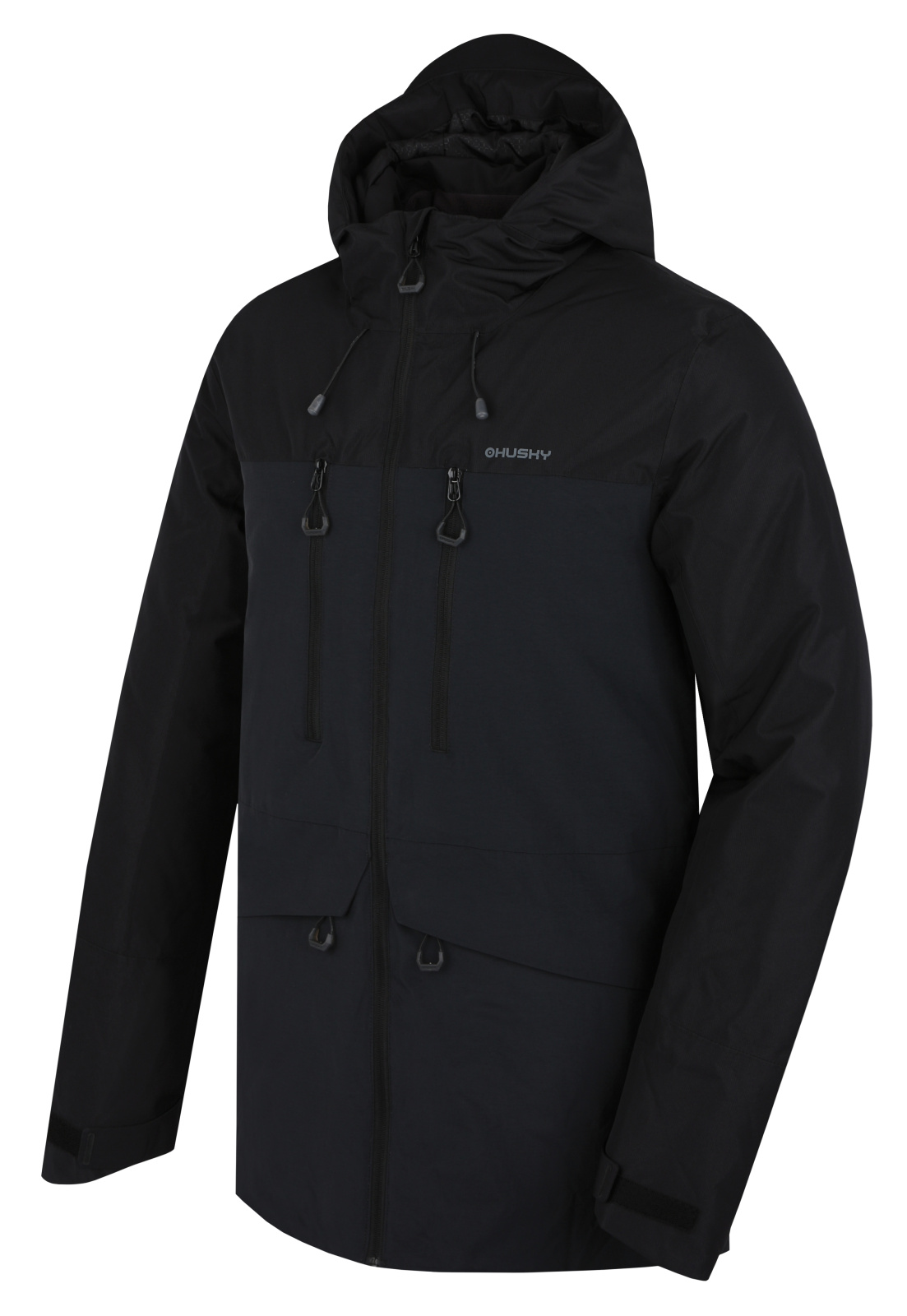 Men's Filled Winter Jacket HUSKY Nebet M Black