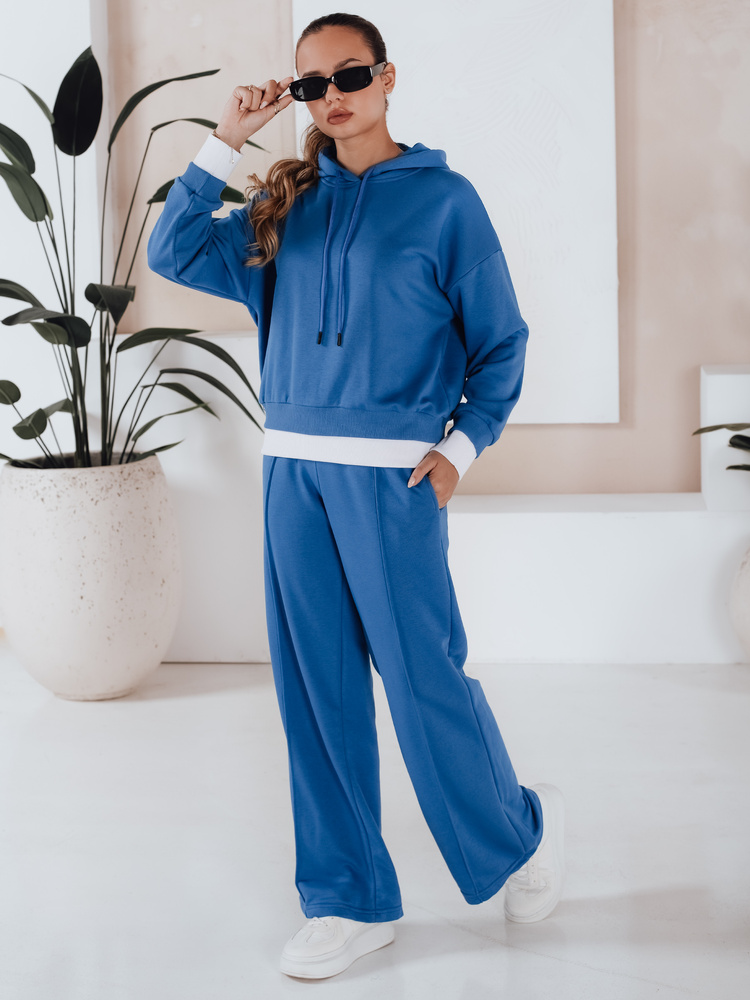 Komplet dresowy damski SANELIS niebieski Dstreet