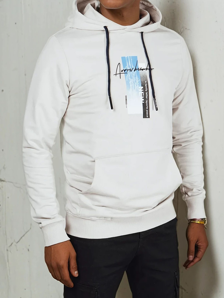 Bluza męska z kapturem szara Dstreet