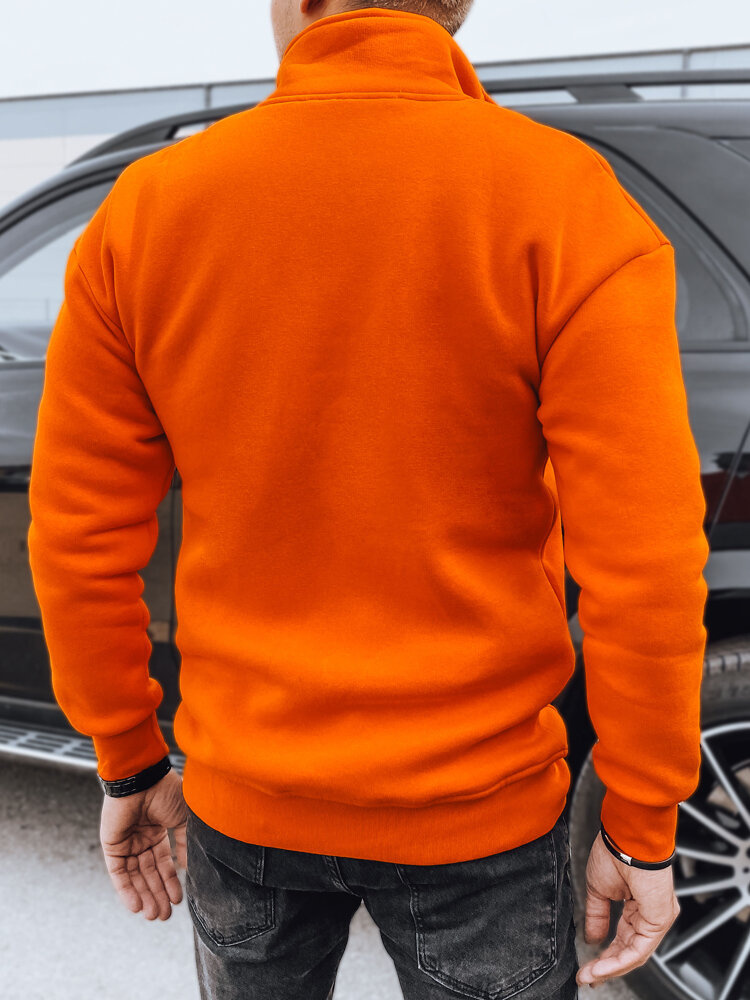 Bluza męska bez kaptura pomarańczowa Dstreet