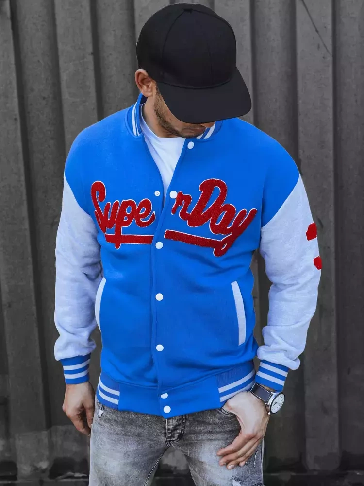 Bluza męska rozpinana niebieska Dstreet