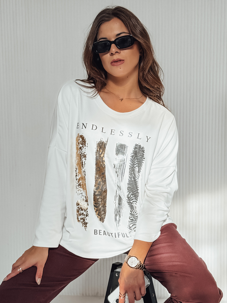 Bluzka damska oversize MODEZINE biała Dstreet