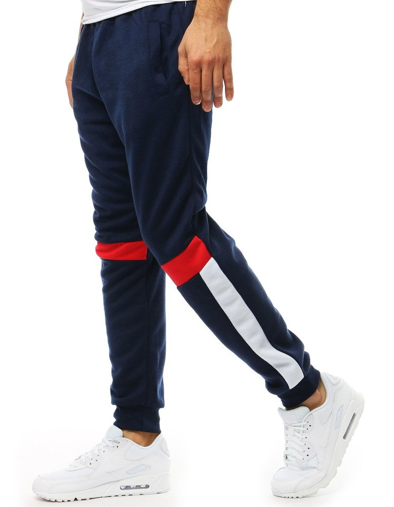 DStreet Tmavě modré pánské tepláky jogger