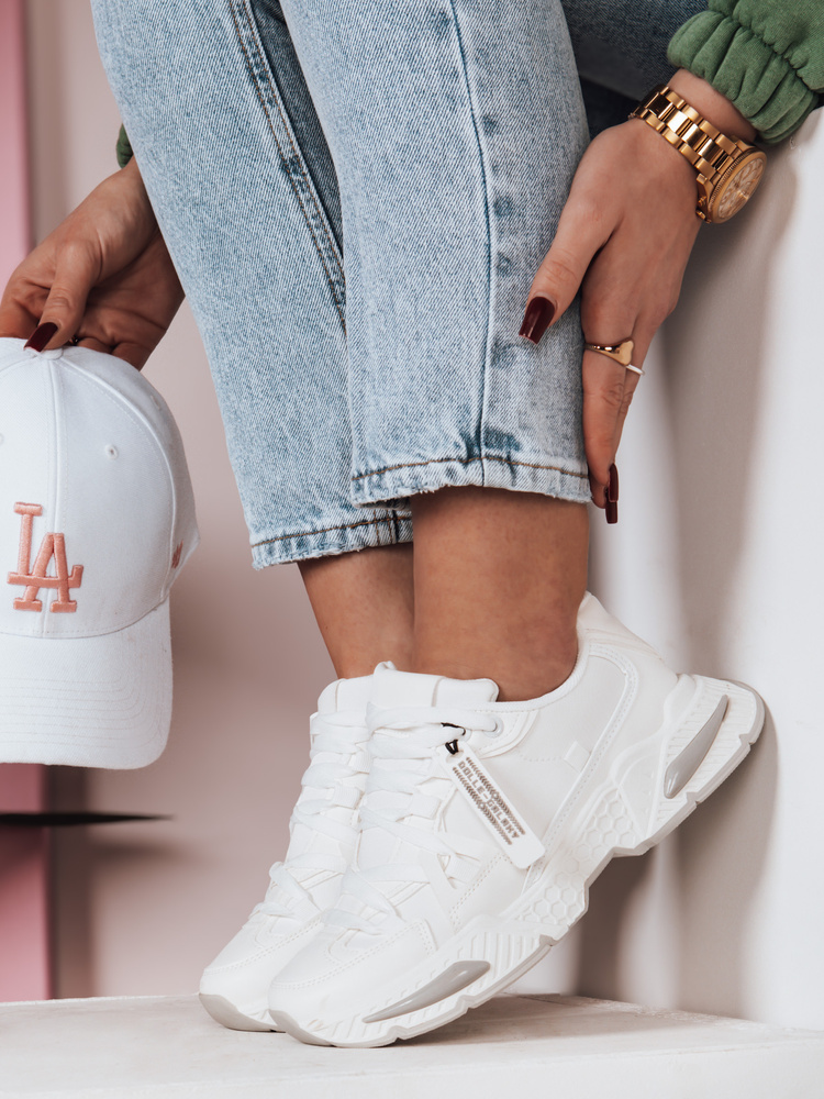 Teniși sport pentru femei RUNKIK albi