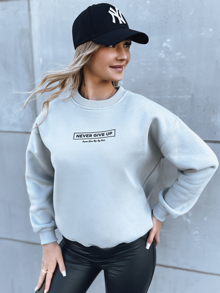 Dámská oversize mikina NEVER Barva šedá DSTREET