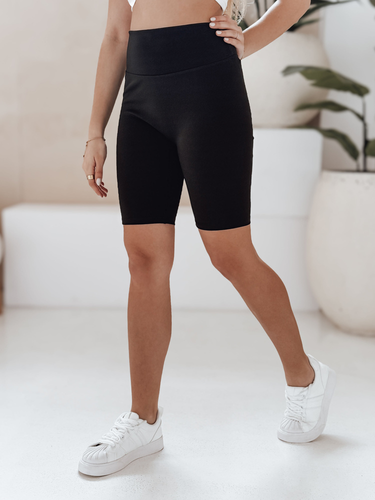 Dámske čierne cyklistické kraťasy SOFT AND FIT