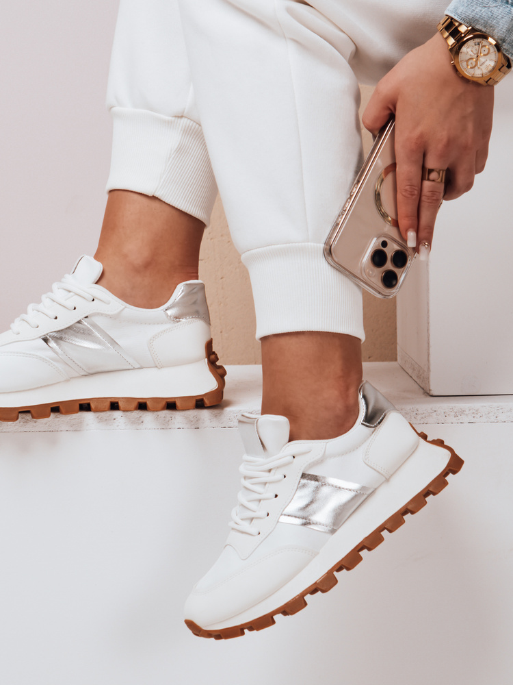 Sportowe sneakersy damskie EASYSTEP białe Dstreet