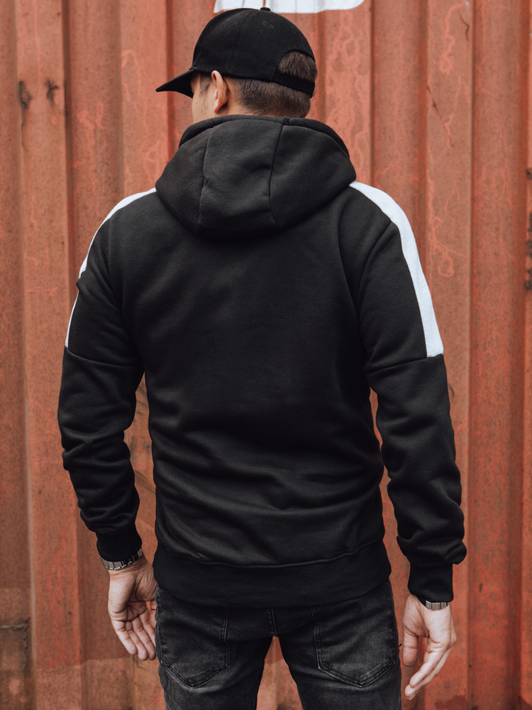 Bluza męska z kapturem czarna Dstreet